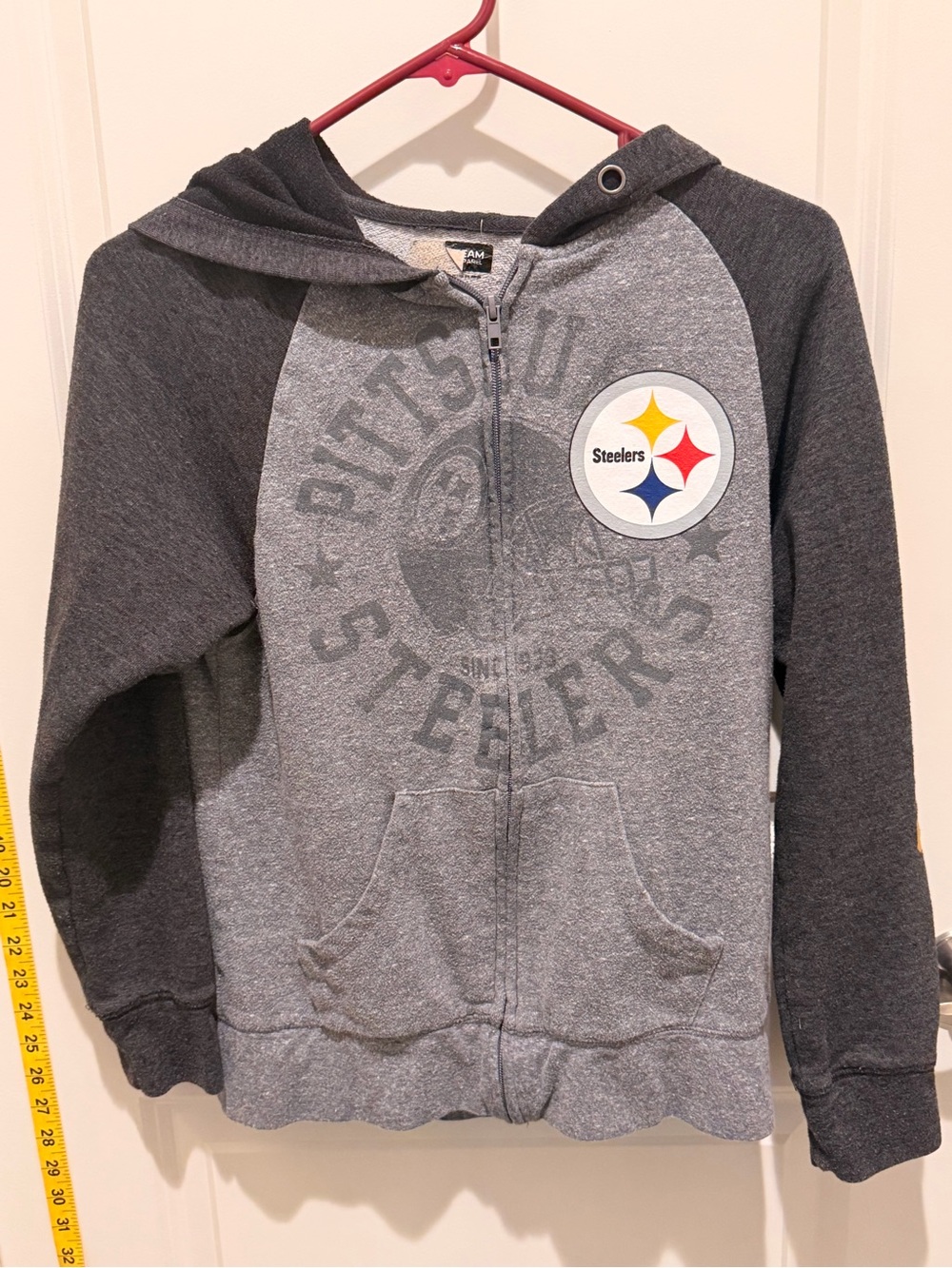Kids Gray and Charcoal Zip Hoodie